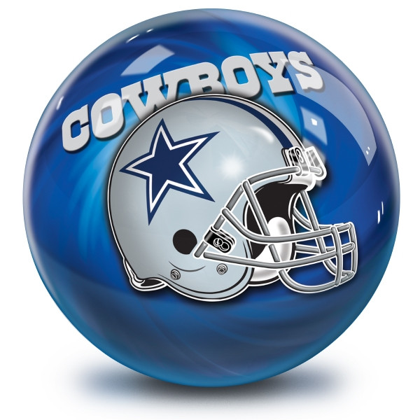 OTB NFL Dallas Cowboys Helmet Swirl Bowling Ball