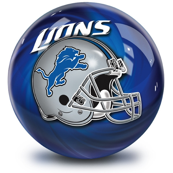 OTB NFL Detroit Lions Helmet Swirl Bowling Ball