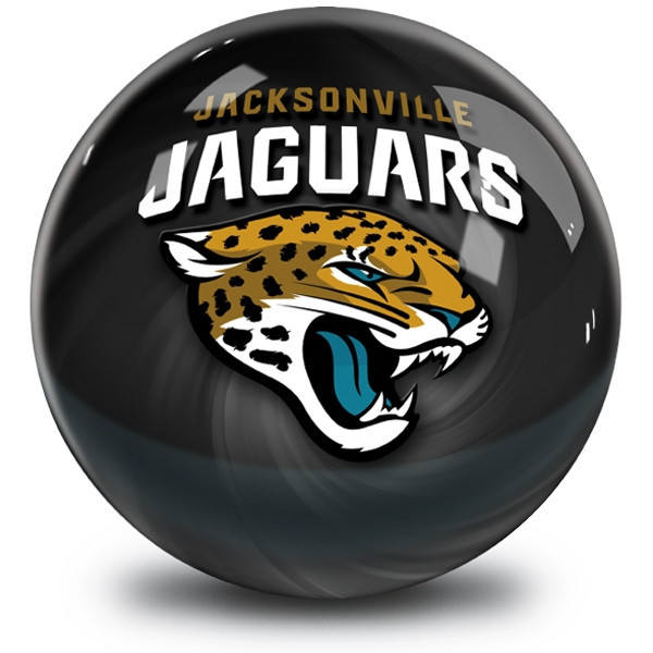 OTB NFL Jacksonville Jaguars Helmet Swirl Bowling Ball