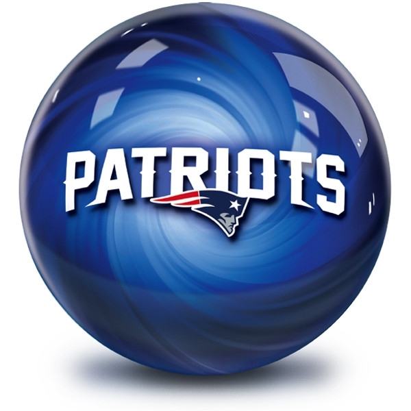 OTB NFL New England Patriots Helmet Swirl Bowling Ball