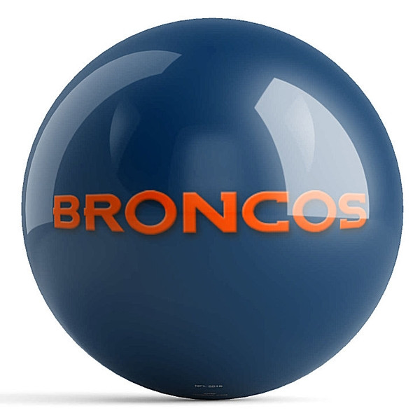 OTB NFL Denver Broncos Team Logo Bowling Ball