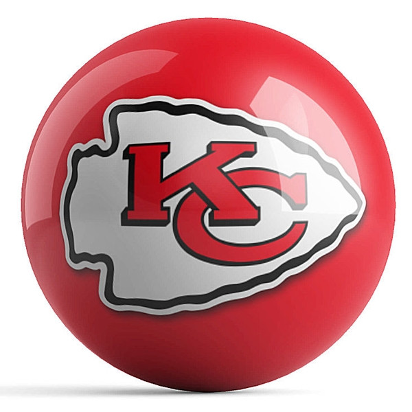 OTB NFL Kansas City Chiefs Team Logo Bowling Ball
