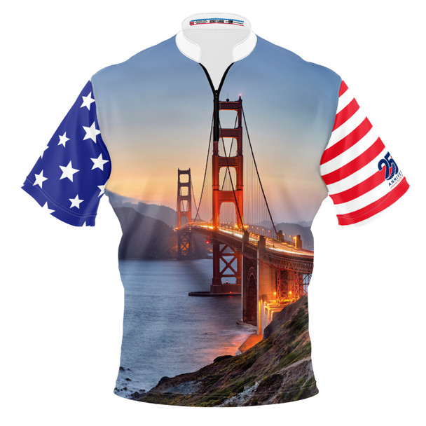 Build Your Own USA 250 Golden Gate Bridge Bowling Jersey