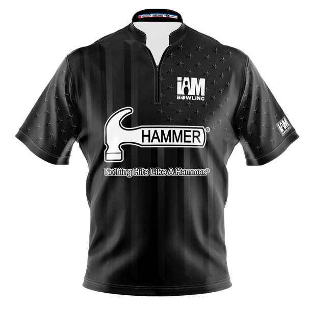 READY-2-SHIP Hammer Black American Flag Bowling Jersey