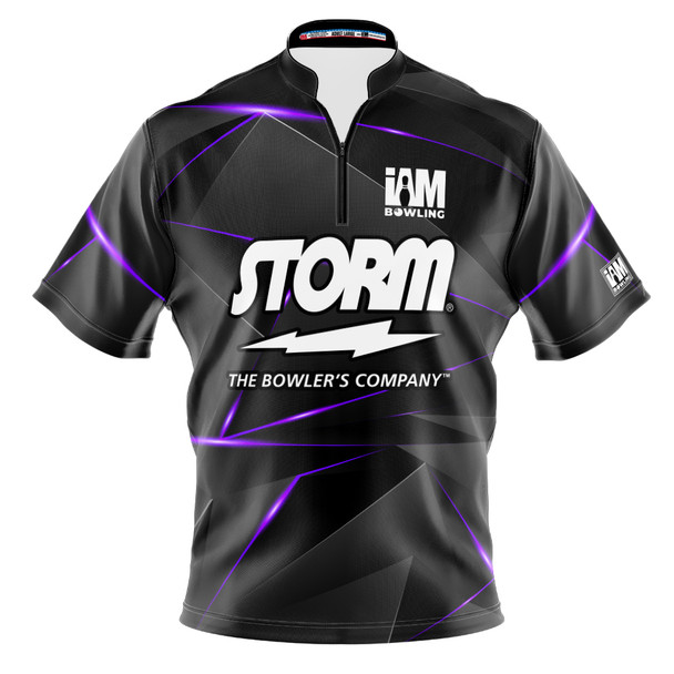 READY-2-SHIP Storm Violet Fragments Bowling Jersey