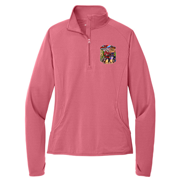 Misfit Universe Samurai Raccoon 1/2 Zip Ladies Jacket