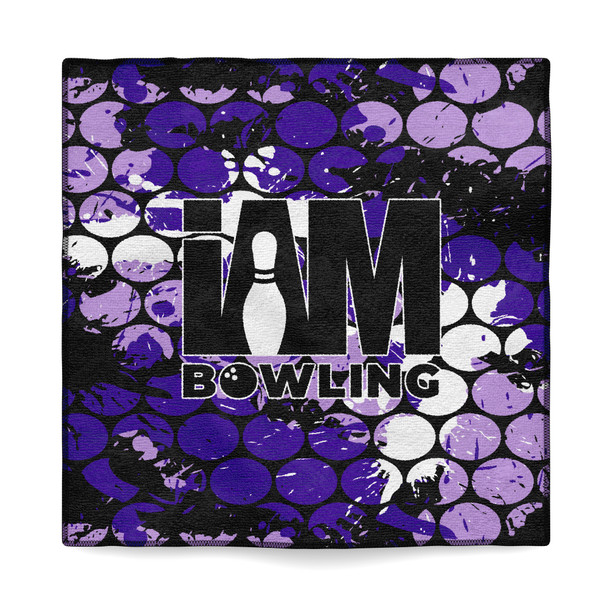 Violet Bubblegrid Microfiber Towel