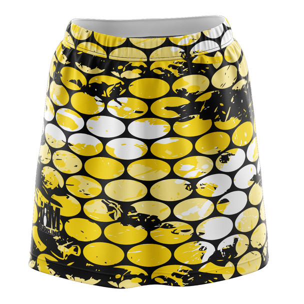 Yellow Bubblegrid Skirt