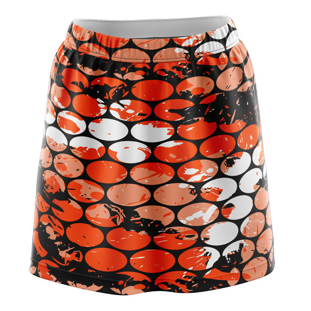 Orange Bubblegrid Skirt