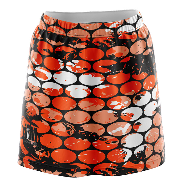 Orange Bubblegrid Skirt