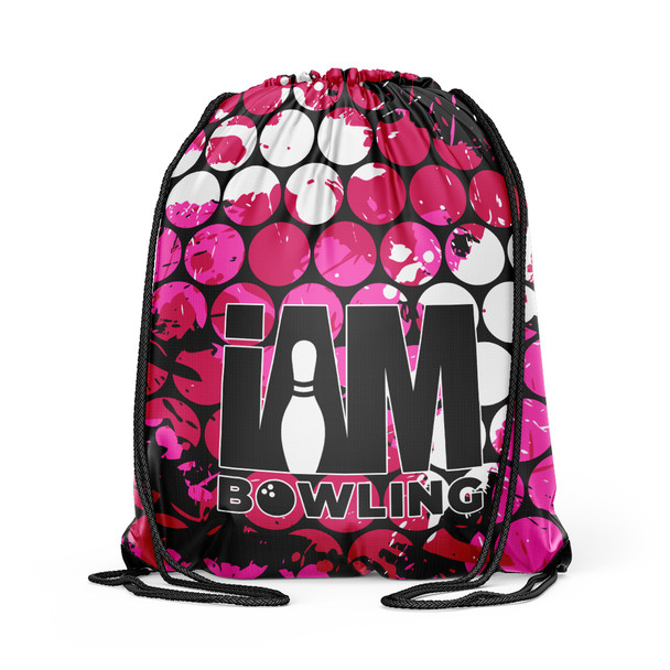 Pink Bubblegrid Drawstring Backpack
