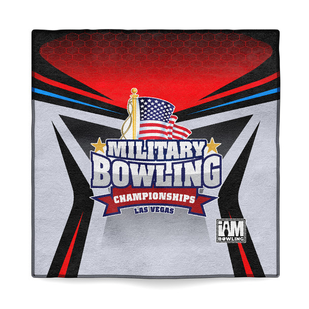 MBC Red Over Gray Colorblock Microfiber Towel