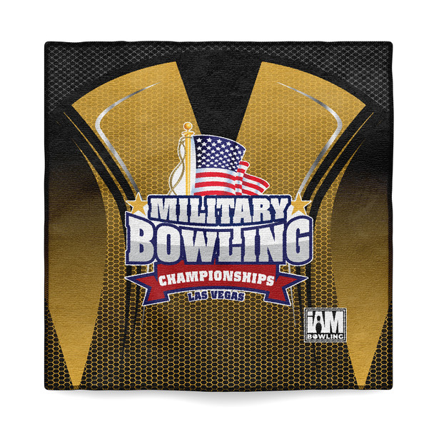 MBC Black & Gold Honeycomb Microfiber Towel