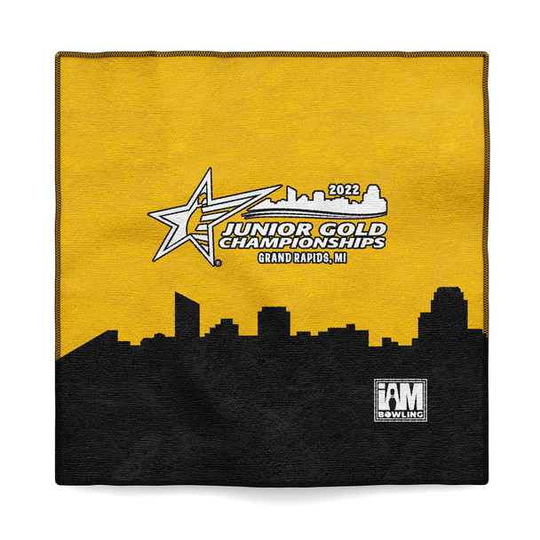 Jr Gold 2022 Official DS Bowling Microfiber Towel - JG066-TW