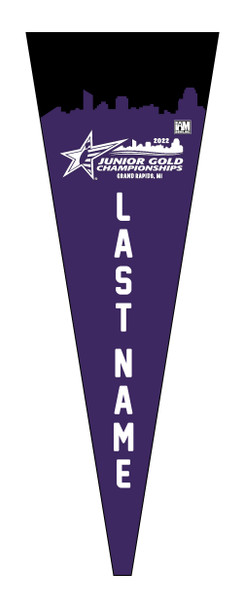 Jr Gold 2022 Official DS Bowling Pennant - JG067-PP