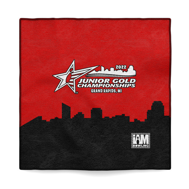 Jr Gold 2022 Official DS Bowling Microfiber Towel - JG073-TW