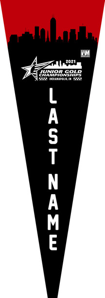 Jr Gold 2021 Official DS Bowling Pennant - JG035-PP