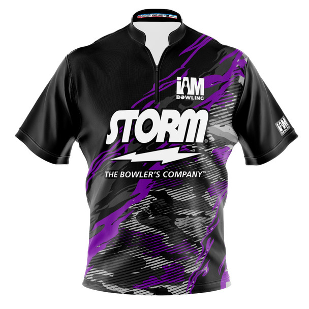 READY-2-SHIP Storm Violet Camouflage Bowling Jersey