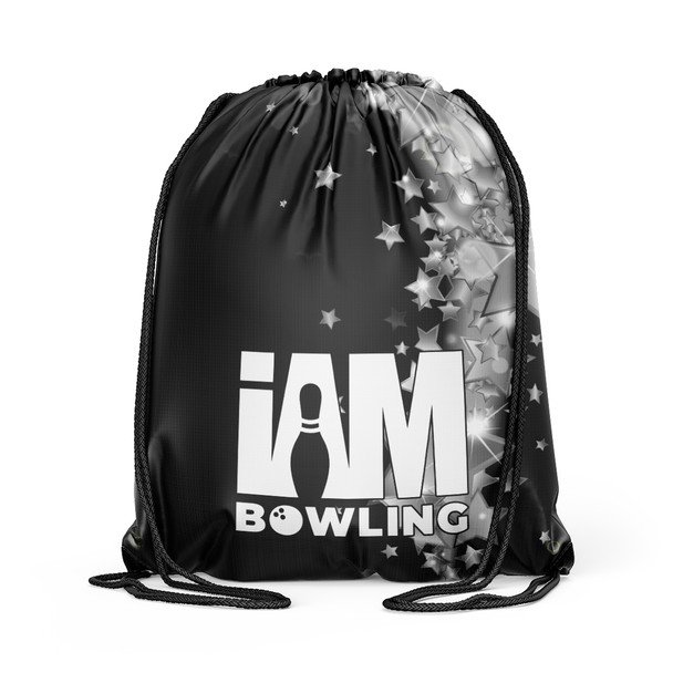 Silver Stars Drawstring Backpack