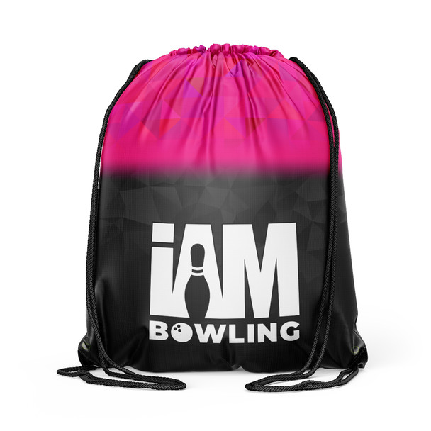 Fuchsia Mosaic Drawstring Backpack