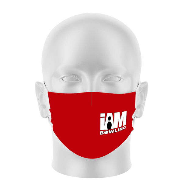 READY-2-SHIP Red I AM Bowling™ Grip Face Mask