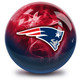 OTB NFL bowling ball - NEW ENGLAND PATRIOTS ON FIRE