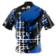 READY-2-SHIP I AM Bowling™ Left Chest Blue Urban Splatter Bowling Jersey