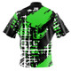 Build Your Own Green Urban Splatter Bowling Jersey