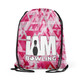 Pink Prismatica Drawstring Backpack