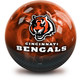 OTB NFL Cincinnati Bengals On Fire Bowling Ball