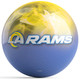 OTB NFL LA Rams On Fire Bowling Ball