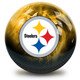 OTB NFL Pittsburgh Steelers On Fire Bowling Ball