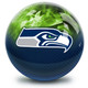 OTB NFL Seattle Seahawks On Fire Bowling Ball