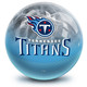 OTB NFL Tennessee Titans On Fire Bowling Ball
