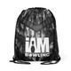Gray Hex Camouflage Drawstring Backpack
