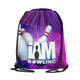 Purple Strike Blitz Drawstring Backpack