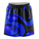 Blue Retro Bowling Balls Skirt