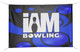 Blue Retro Bowling Balls Banner