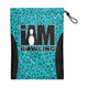 Teal Cheetah Print Shoe Bag