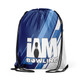 Blue Stripe Flair Drawstring Backpack