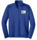 I AM Bowling™ White Logo Men's Stretch 1/2-Zip Pullover Jacket