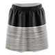 Gray Wavy Contrast Skirt