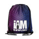 Purple Bricks Drawstring Backpack