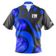 Signature Blue Retro Bowling Balls Bowling Jersey