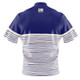 Express Blue Wavy Contrast Bowling Jersey