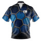 Express Blue Hex Matrix Bowling Jersey