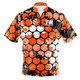 Express Orange Bubblegrid Bowling Jersey