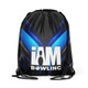 Blue Extraterrestrial Edge Drawstring Backpack