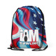 Groovy Stars & Stripes Drawstring Backpack