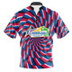 Official Junior Gold 2025 Blue & Red Optical Abyss Bowling Jersey
